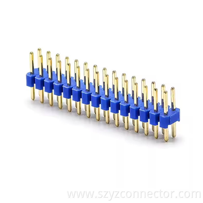 2.0mm Pitch Pin Header Dual Row Straight SQ0.5mm H1.01.52.0mm 21P-240P Blue (1)